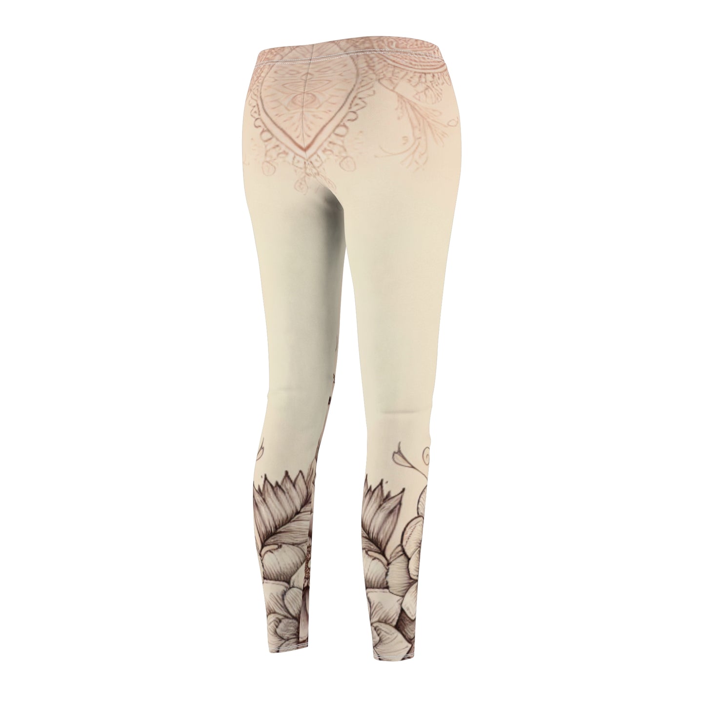 Boho Floral Women's Leggings, Comfortable Yoga Pants, Casual Wear, Festival Outfits, Gifts for Her