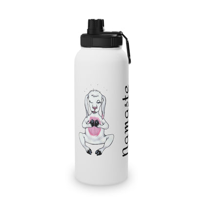 Stainless Steel Water Bottle, Sports Lid, Yoga goat water bottle, goat yoga water bottle, funny water bottle, gift for mom, gift for her