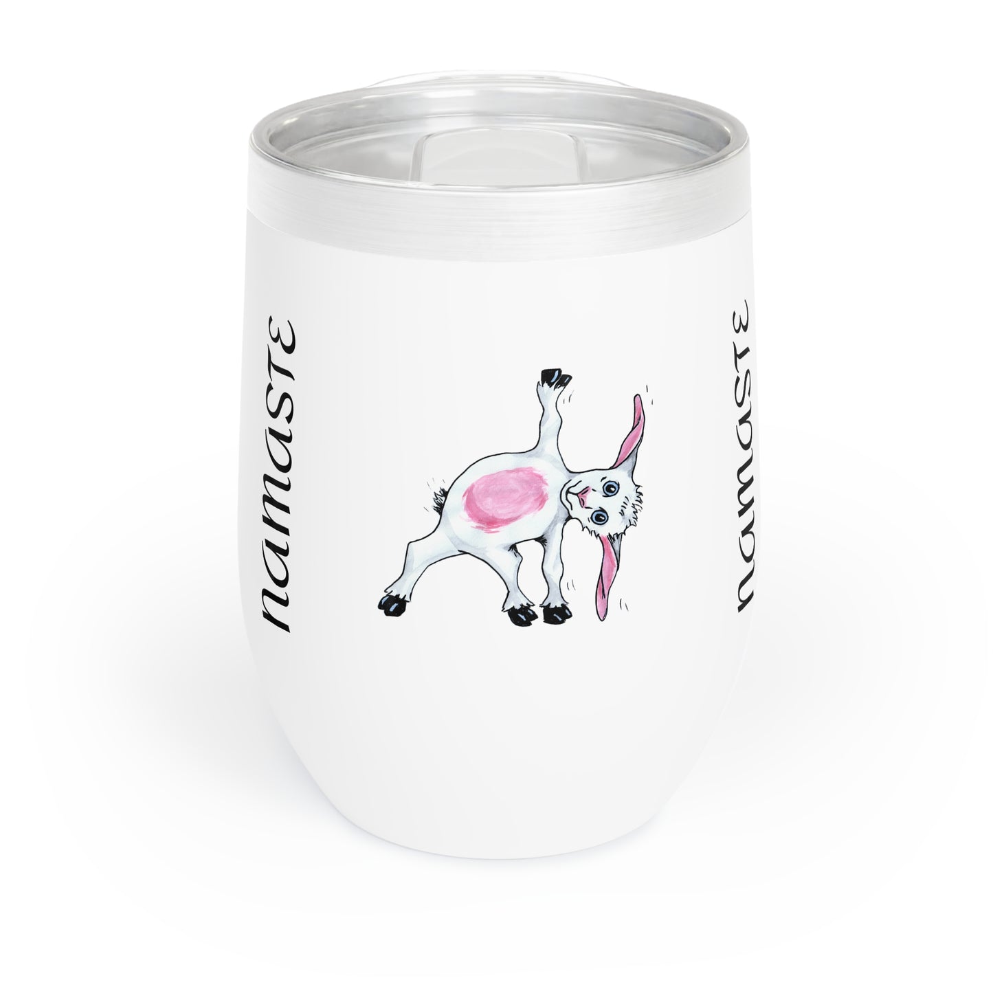 Chill Wine Tumbler,Yoga goat tumbler, goat yoga tumbler, funny tumbler, gift for mom, gift for her, yoga gift tumbler