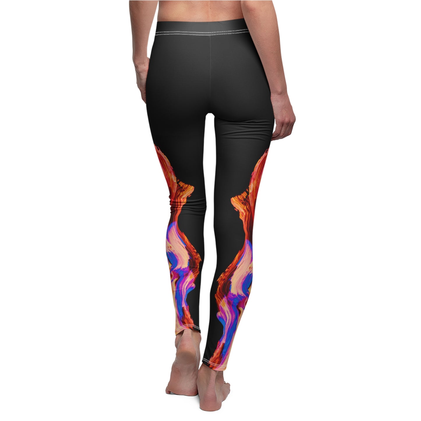 Vibrant Abstract Leggings for Women, Stylish Activewear, Comfortable Yoga Pants, Fitness Fashion, Dance Apparel
