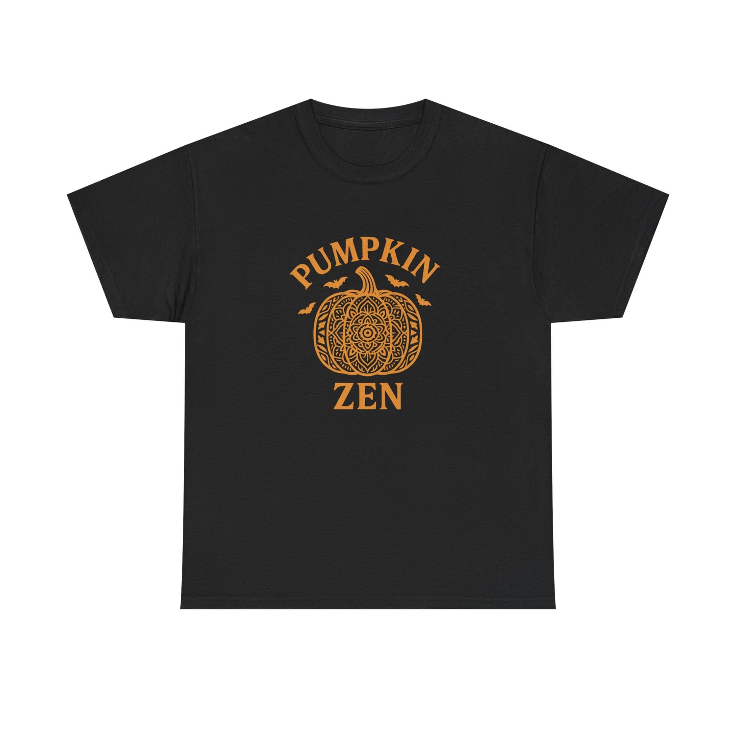 Pumpkin Zen Unisex Tee - Fall Halloween Meditation Shirt | Relaxing Autumn Graphic Tee