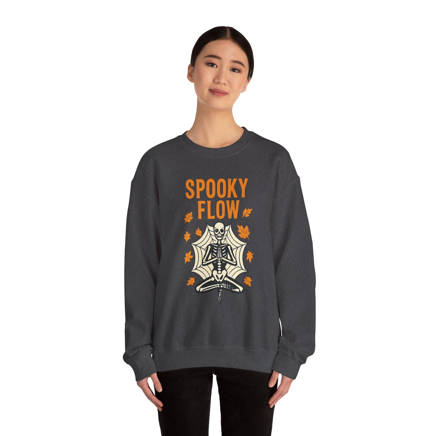 Spooky Flow Halloween Sweatshirt - Cozy Fall Pullover | Unisex Haunted Autumn Crewneck