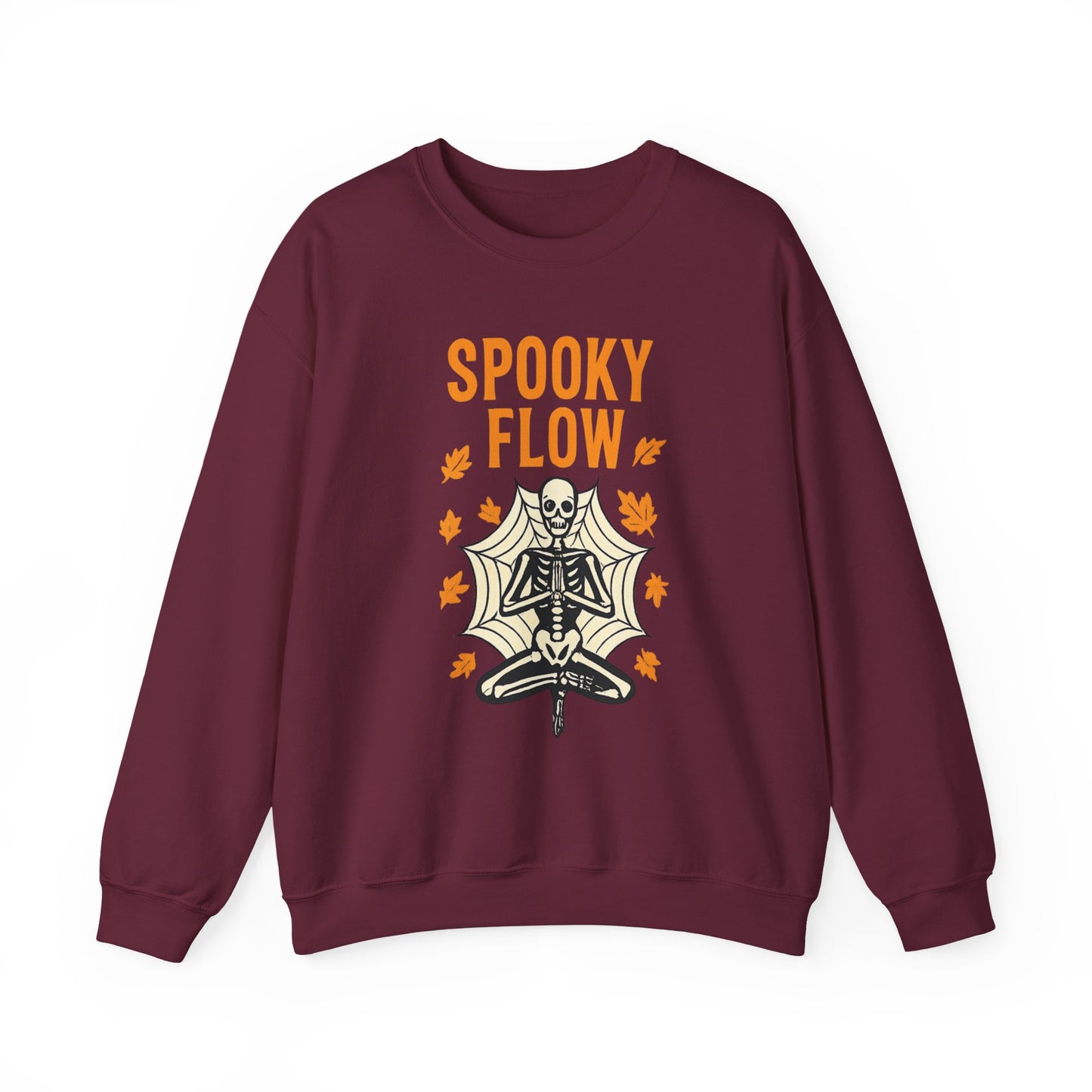 Spooky Flow Halloween Sweatshirt - Cozy Fall Pullover | Unisex Haunted Autumn Crewneck