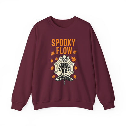 Spooky Flow Halloween Sweatshirt - Cozy Fall Pullover | Unisex Haunted Autumn Crewneck