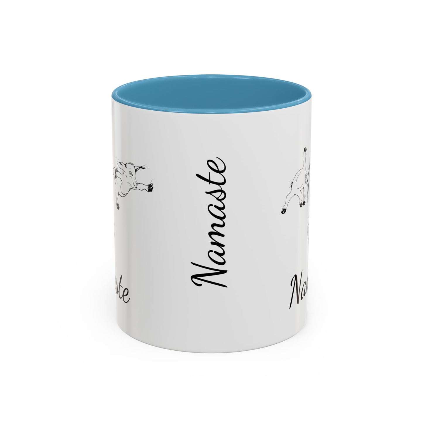 Accent Coffee Mug (11, 15oz), Yoga goat mug, goat yoga mug, funny mug, gift for mom, gift for her, yoga gift mug