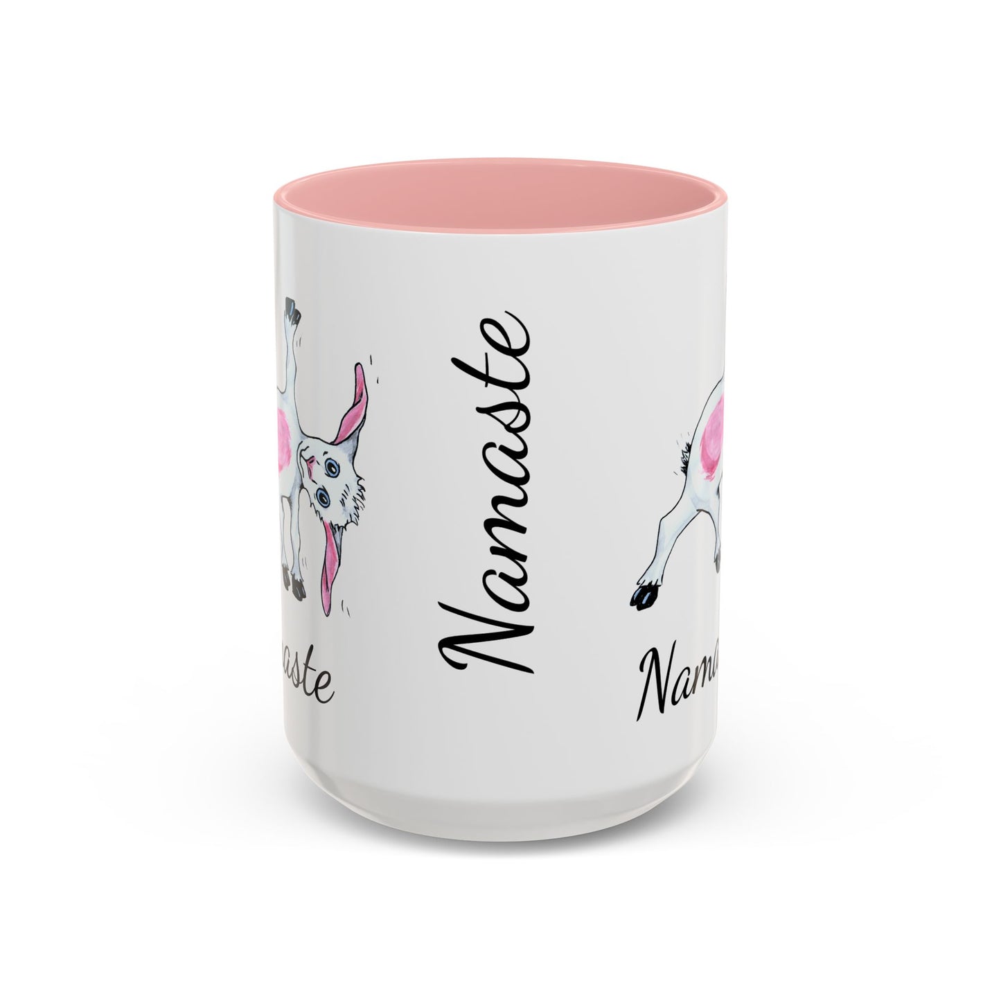 Accent Coffee Mug (11, 15oz), Yoga goat mug, goat yoga mug, funny mug, gift for mom, gift for her, yoga gift mug