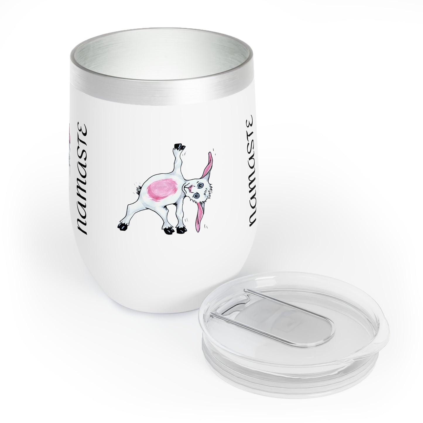 Chill Wine Tumbler,Yoga goat tumbler, goat yoga tumbler, funny tumbler, gift for mom, gift for her, yoga gift tumbler