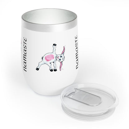Chill Wine Tumbler,Yoga goat tumbler, goat yoga tumbler, funny tumbler, gift for mom, gift for her, yoga gift tumbler