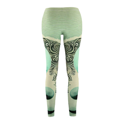 Yin Yang Mid-rise Leggings - Perfect for Yoga, Casual Wear, Fitness, Gifts, Home & Gym