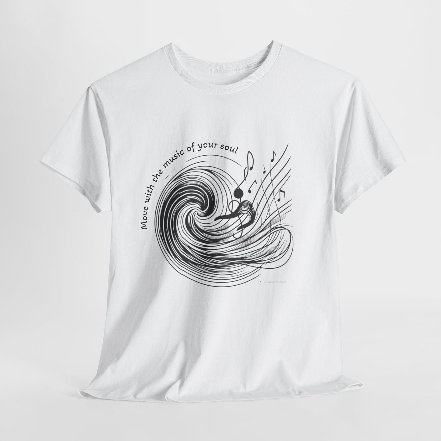 Wave Art Unisex Heavy Cotton Tee, Beach Lover Gift, Surfing T-Shirt, Summer Vibes Shirt, Ocean Aesthetic Apparel, Casual Wear