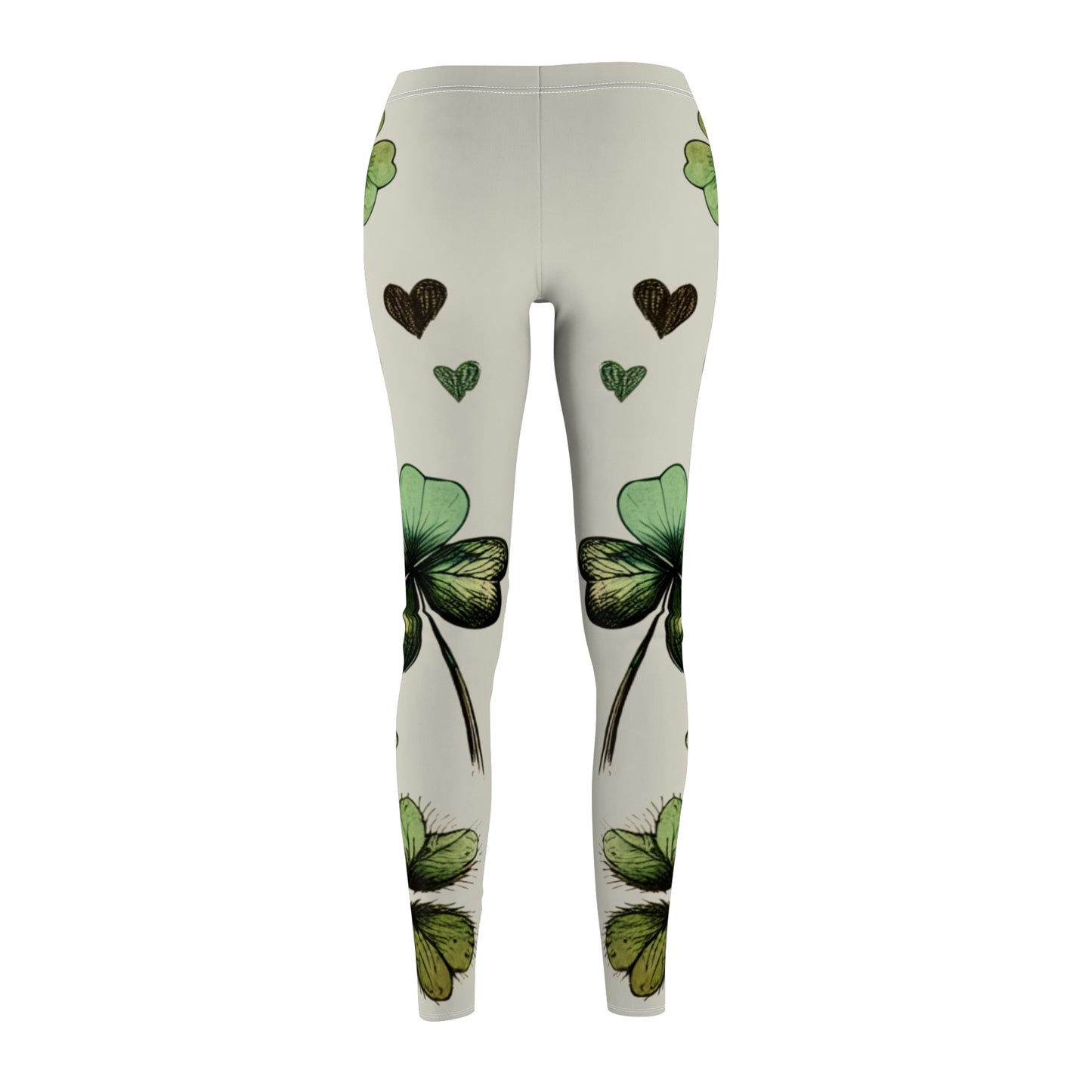 Shamrock Print Leggings for Women, St. Patrick's Day, Casual Wear, Yoga Pants, Gift for Her
