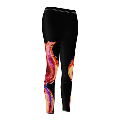 Vibrant Abstract Leggings for Women, Stylish Activewear, Comfortable Yoga Pants, Fitness Fashion, Dance Apparel