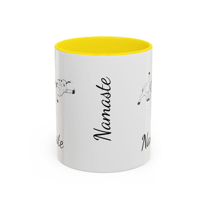Accent Coffee Mug (11, 15oz), Yoga goat mug, goat yoga mug, funny mug, gift for mom, gift for her, yoga gift mug