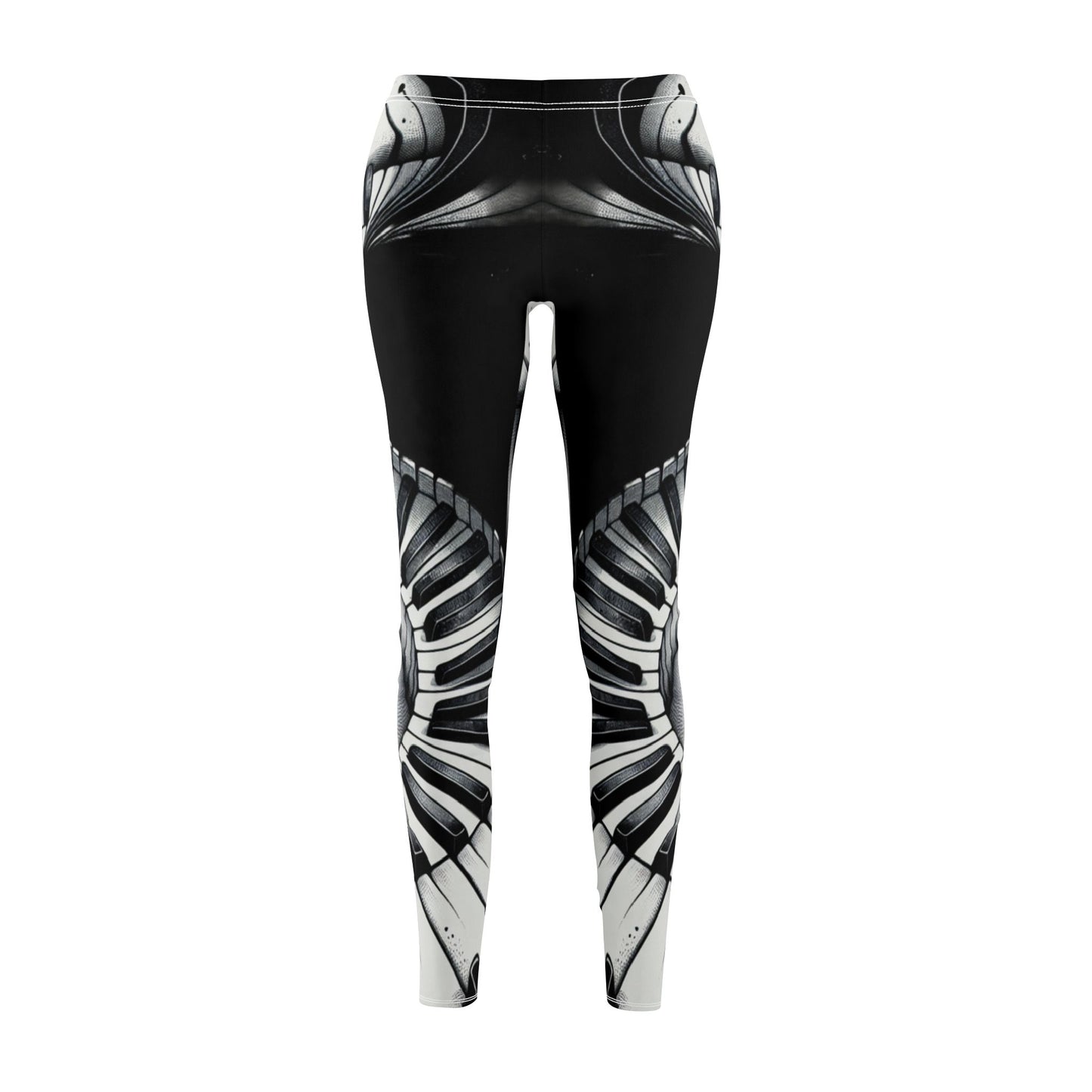 Piano-Themed Women's Leggings for Musicians, Perfect for Yoga, Dance, or Casual Wear | Unique Gift Idea, Stylish Activewear, Music