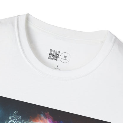 Cosmic Yin Yang T-Shirt - Vibrant Unisex Tee, Spiritual Gift, Music lover Gift, Astrology Fashion, Retro Style Shirt, Trendy Tee