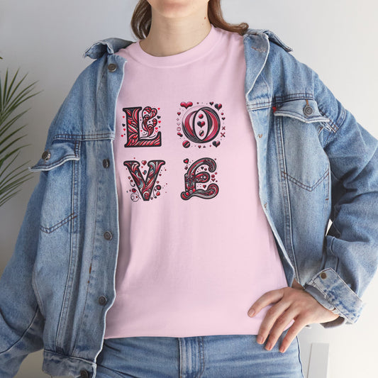 Loved Up Unisex Heavy Cotton Tee - Perfect Gift for Love & Comfort

