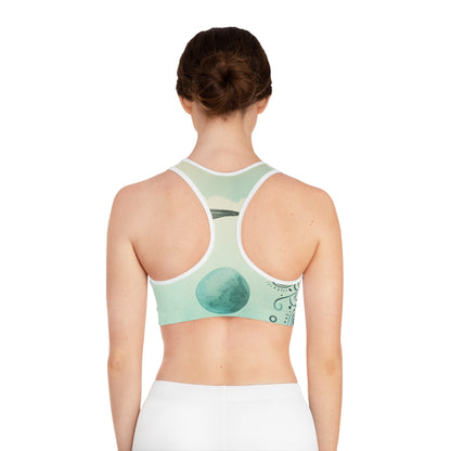 Mindful Flow Sports Bra | Eco-Friendly Activewear for Yoga, Gym, Meditation, Wellness, Self-Care