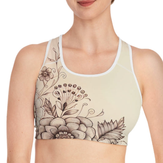 Floral Sports Bra - Stylish & Comfortable Activewear for Women

