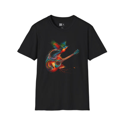 Vibrant Guitar Art T-Shirt - Unisex Music Lover Gift | Concert Festival Graphic Tee