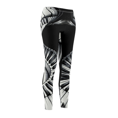 Piano-Themed Women's Leggings for Musicians, Perfect for Yoga, Dance, or Casual Wear | Unique Gift Idea, Stylish Activewear, Music