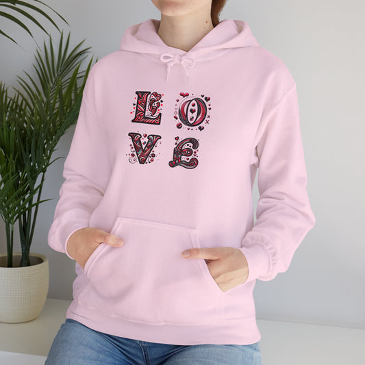 Vintage Love Unisex Hoodie - Cozy & Stylish Valentine's Gift

