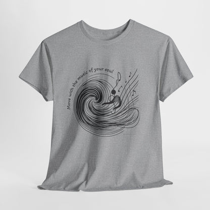 Wave Art Unisex Heavy Cotton Tee, Beach Lover Gift, Surfing T-Shirt, Summer Vibes Shirt, Ocean Aesthetic Apparel, Casual Wear
