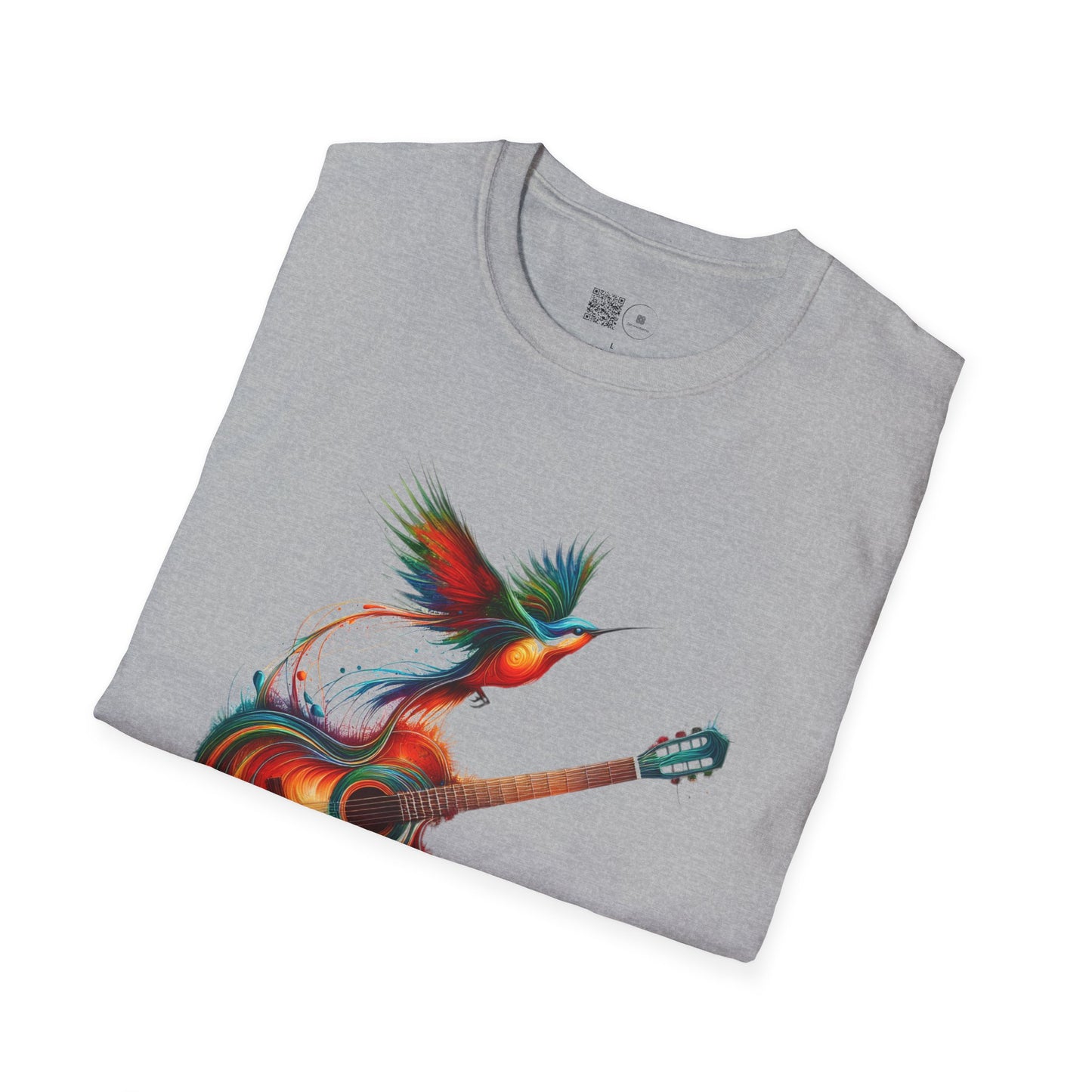 Vibrant Guitar Art T-Shirt - Unisex Music Lover Gift | Concert Festival Graphic Tee