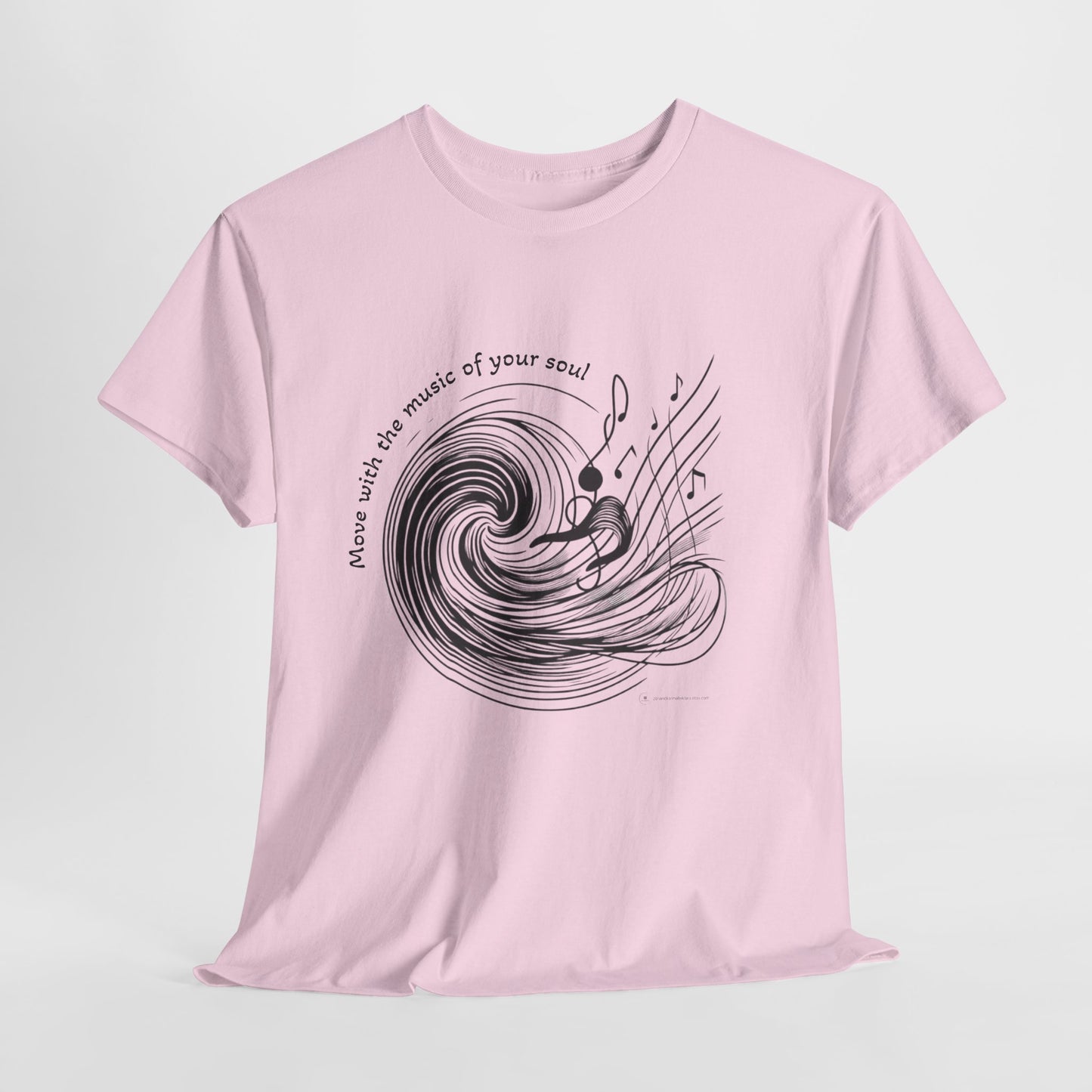 Wave Art Unisex Heavy Cotton Tee, Beach Lover Gift, Surfing T-Shirt, Summer Vibes Shirt, Ocean Aesthetic Apparel, Casual Wear