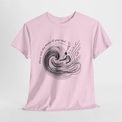 Wave Art Unisex Heavy Cotton Tee, Beach Lover Gift, Surfing T-Shirt, Summer Vibes Shirt, Ocean Aesthetic Apparel, Casual Wear