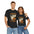 Halloween Tee with Ghost and Pumpkin - Unisex Tee
