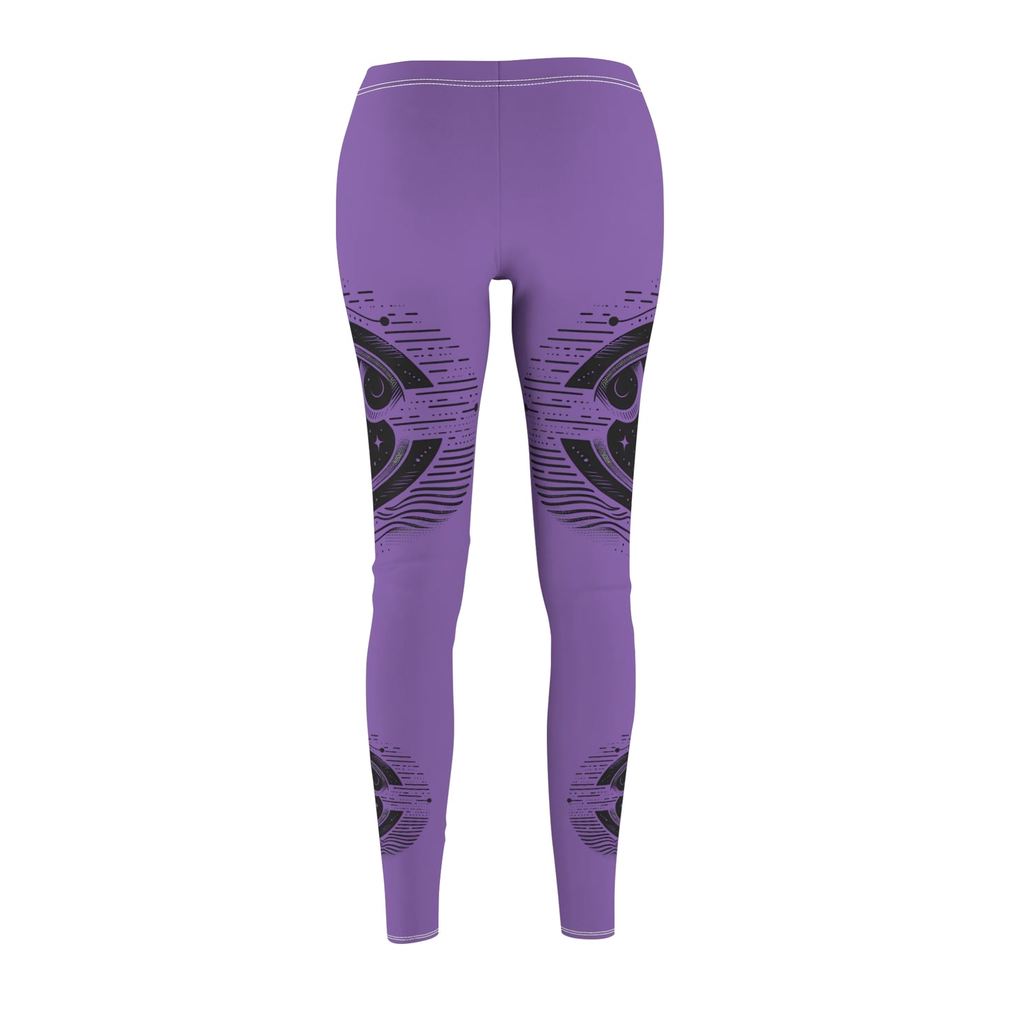 Mystical Boho Purple Leggings, Yoga Pants, Trendy Activewear, Casual Lounge Wear, Gift for her, Festival Outfit