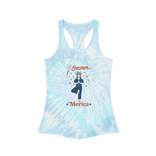 Bohemian Tie Dye Racerback Tank Top - Vibrant Summer Fashion

