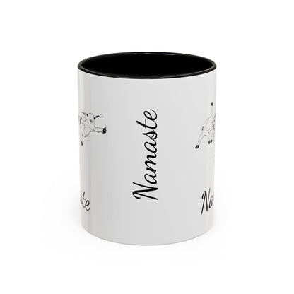 Accent Coffee Mug (11, 15oz), Yoga goat mug, goat yoga mug, funny mug, gift for mom, gift for her, yoga gift mug