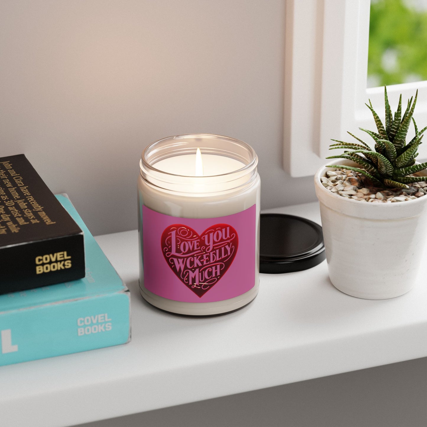 Love You Wickedly Much Scented Soy Candle, Romantic Gift, Home Décor, Wedding Favors, Valentine's Day, Cozy Atmosphere