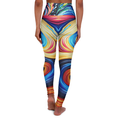Yin Yang Yoga Lover Colorful Workout Fitness Leggings | Womens Exercise Wear High Waisted Yoga Leggings Fitness Pants