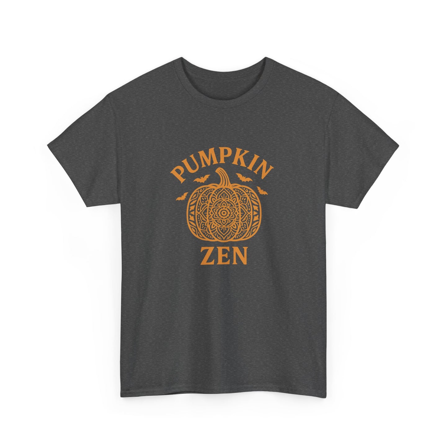 Pumpkin Zen Unisex Tee - Fall Halloween Meditation Shirt | Relaxing Autumn Graphic Tee