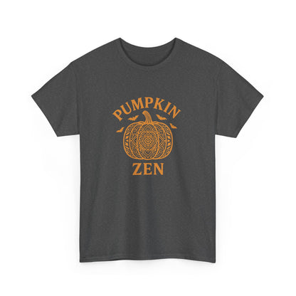 Pumpkin Zen Unisex Tee - Fall Halloween Meditation Shirt | Relaxing Autumn Graphic Tee