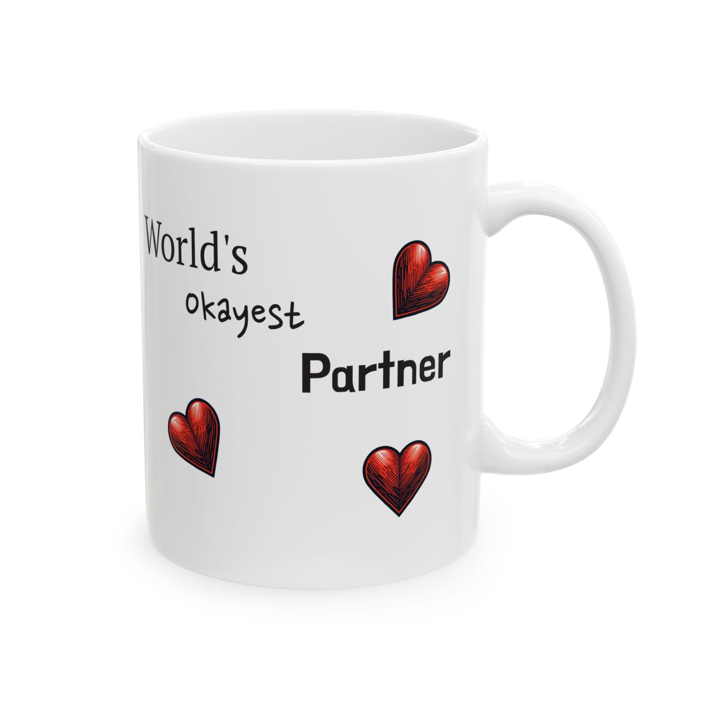 Valentines Day Ceramic Gift Mug, (11oz, 15oz) | Perfect Gift for Valentine's Day