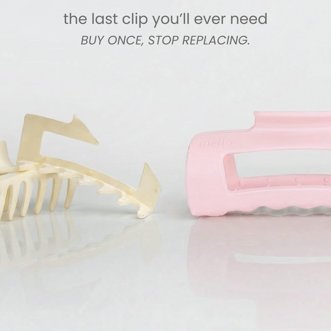 Mello CloudGrip™ Soft Silicone Hair Claw – Pain-Free Hold Without Breakage