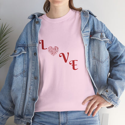 Love | Unisex Heavy Cotton Tee | Valentines day T-Shirt