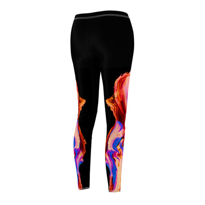 Vibrant Abstract Leggings for Women, Stylish Activewear, Comfortable Yoga Pants, Fitness Fashion, Dance Apparel