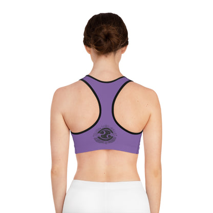 Mystical Boho Yoga Bra, Tribal Workout Sports Bra, Cute Fitness Crop Top, Gym Athletic Wear, Bohemian Exercise Top
