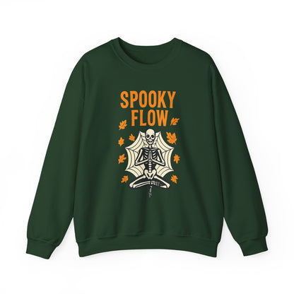 Spooky Flow Halloween Sweatshirt - Cozy Fall Pullover | Unisex Haunted Autumn Crewneck
