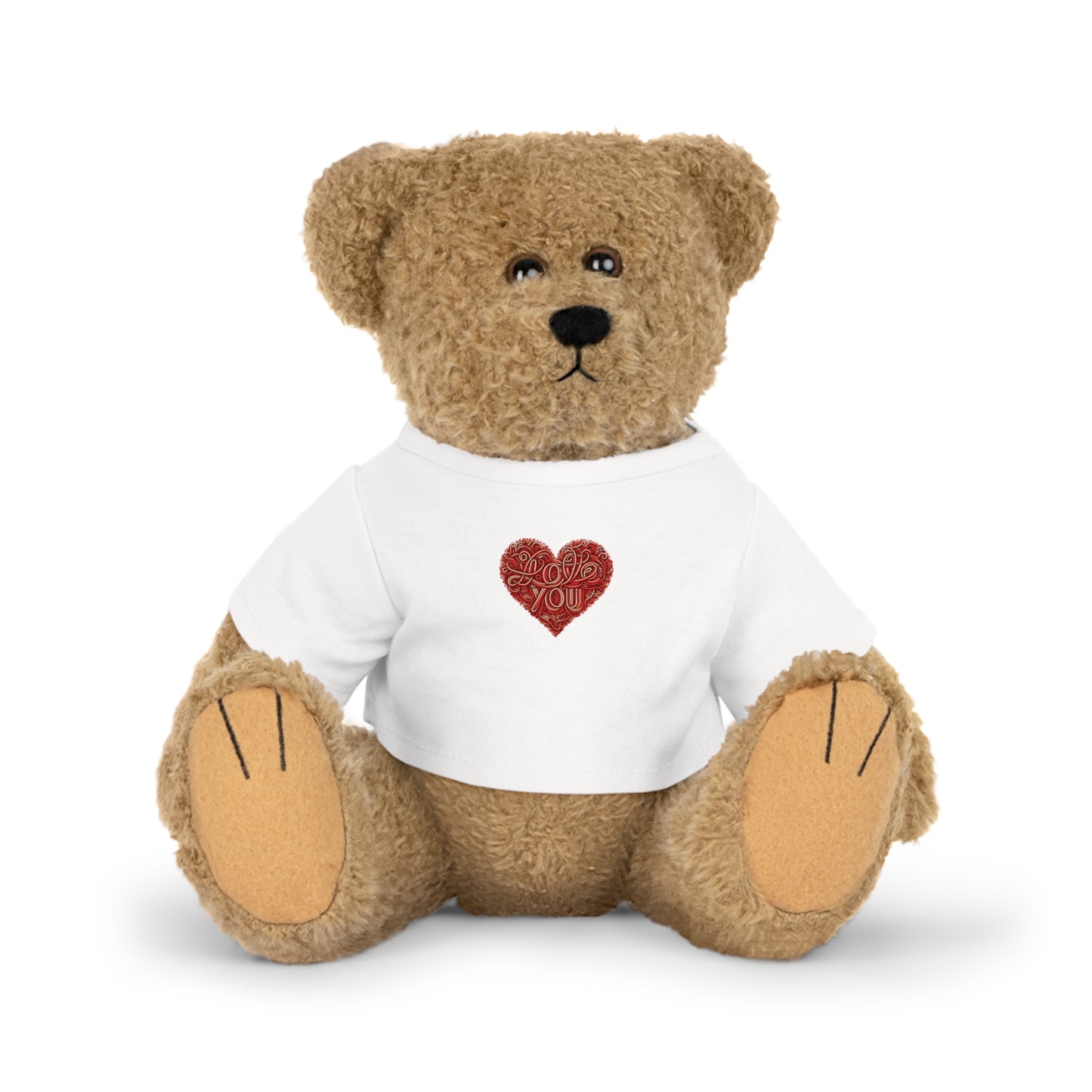 Love You Plush Teddy Bear - Perfect Valentine's Day Gift

