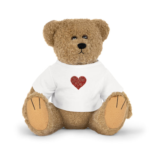 Love You Plush Teddy Bear - Perfect Valentine's Day Gift

