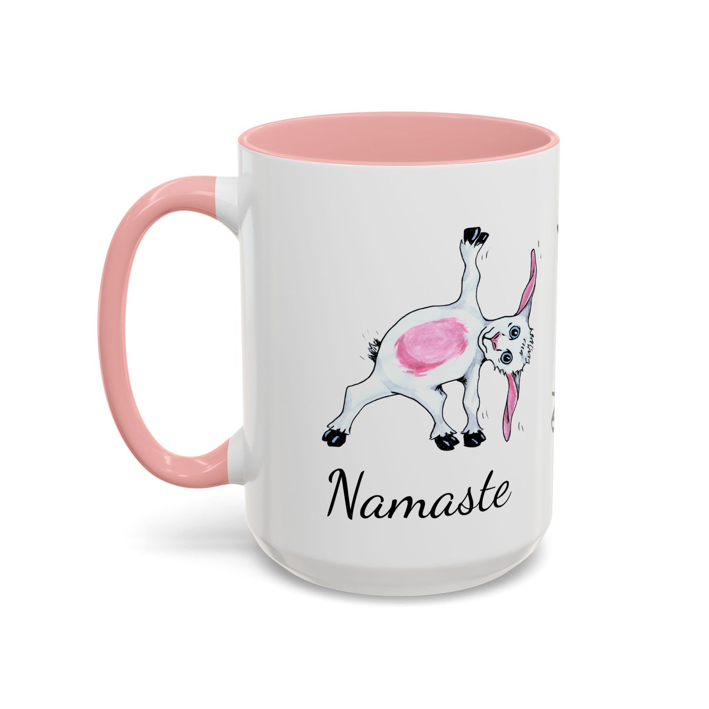 Accent Coffee Mug (11, 15oz), Yoga goat mug, goat yoga mug, funny mug, gift for mom, gift for her, yoga gift mug