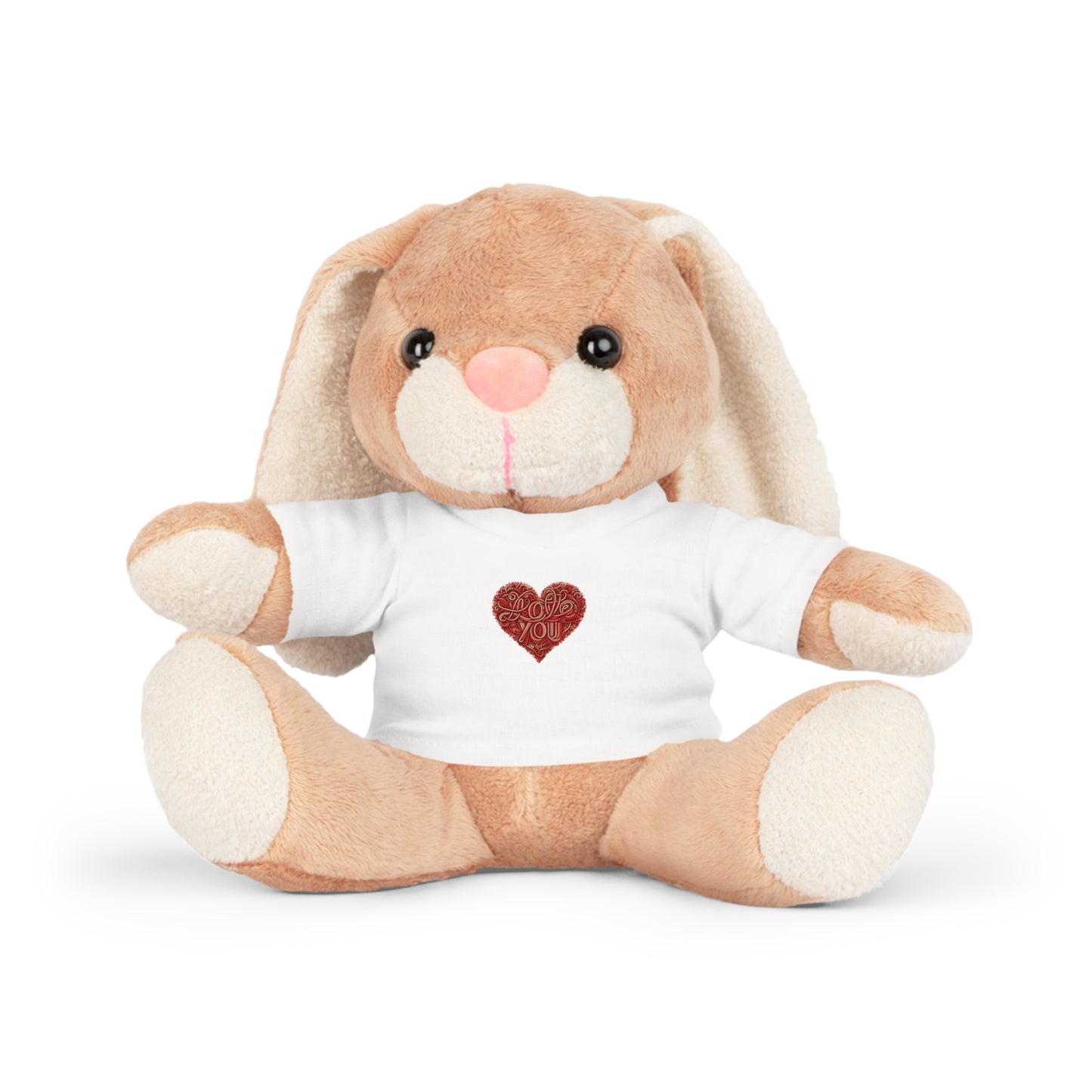 Love You Plush Teddy Bear, Cute Gift Valentines Day, Cute Teddy gift for Her, Valentines Day Gift, Cuddle Buddy