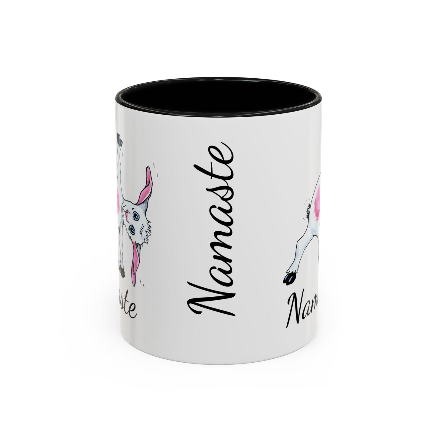 Accent Coffee Mug (11, 15oz), Yoga goat mug, goat yoga mug, funny mug, gift for mom, gift for her, yoga gift mug