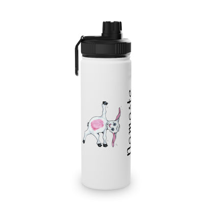 Stainless Steel Water Bottle, Sports Lid,Yoga goat water bottle, goat yoga water bottle, funny water bottle, gift for mom, gift for her