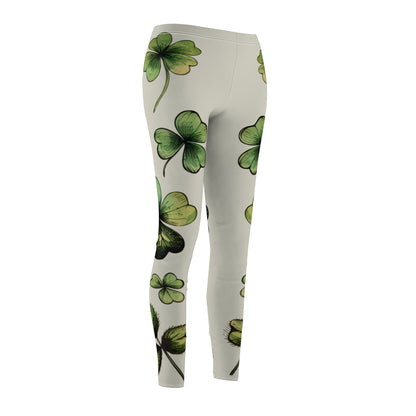 Shamrock Print Leggings for Women, St. Patrick's Day, Casual Wear, Yoga Pants, Gift for Her
